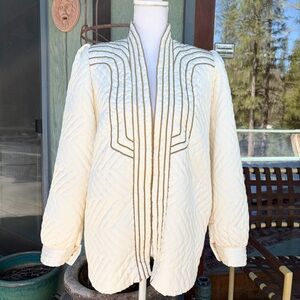 70s Quilted Silk Jacket